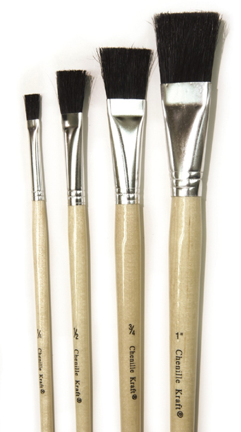 Chenille Kraft CK-5182 Stubby Easel Brush Set