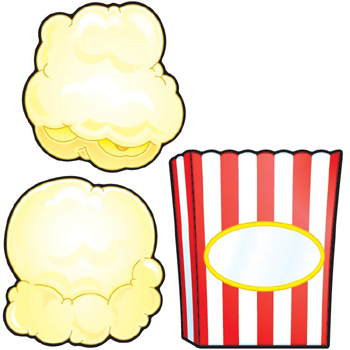 Carson Dellosa CD-120059 Popcorn and Boxes Cut-Outs