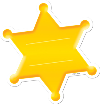 Creative Teaching Press CTP6235 Sheriffs Badge Cut Outs