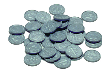 Ctu7523 Plastic Coins 100 Dimes