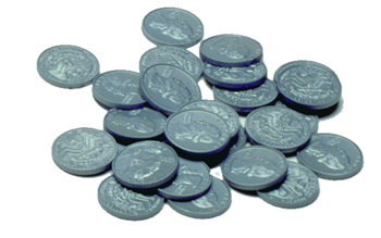 Ctu7524 Plastic Coins 100 Quarters