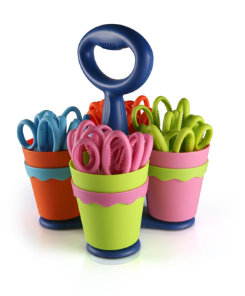 Acme ACM14756 Westcott Scissor Caddy With 24- Blunt Scissors