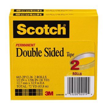 Company Mmm6652pk Scotch Double Sided Tape 2 Pack