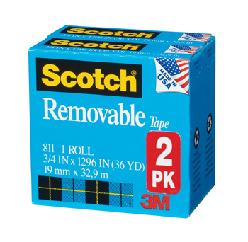 Company Mmm8112pk Scotch Removable Tape.5x1296 2pk