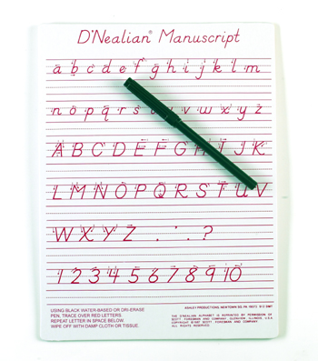 Ashley Productions ASH912DMT Dnealian Manuscript Write-On- Wipe-Off Board 9 X 12 Ashley Productions ASH912DMT Dnealian Manuscript Write-On- Wipe-Off Board 9 X 12