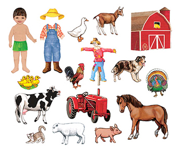Little Folks Visuals LFV25703 My Farm Friends Flannelboard Set Little Folks Visuals LFV25703 My Farm Friends Flannelboard Set