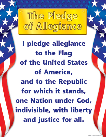 Teacher Created Resources TCR7631 Pledge Of Allegiance Chart Teacher Created Resources TCR7631 Pledge Of Allegiance Chart