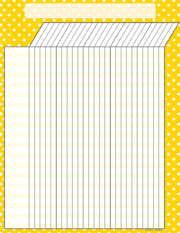 Teacher Created Resources TCR7659 Yellow Polka Dots Incentive Chart Teacher Created Resources TCR7659 Yellow Polka Dots Incentive Chart
