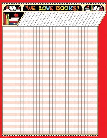 Teacher Created Resources TCR7671 Me We Love Books Incentive Chart Teacher Created Resources TCR7671 Me We Love Books Incentive Chart