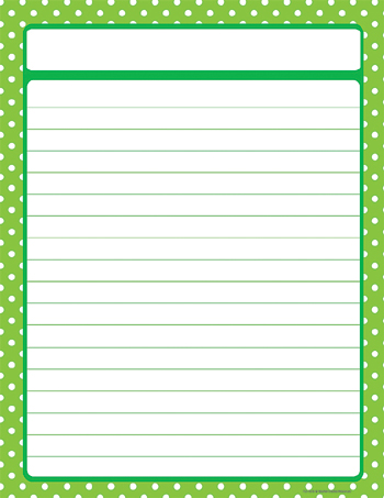 Teacher Created Resources TCR7676 Lime Green Polka Dots Chart