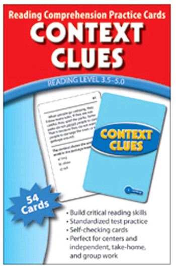 Ep-3404 Context Clues Practice Cards- Reading Levels 5.0-6.5