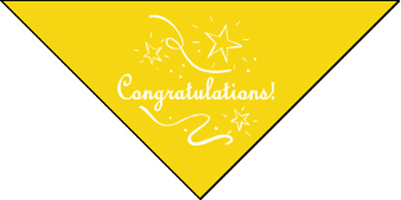 Perfect Petzzz PPETZ9717 Congratulations Bandana