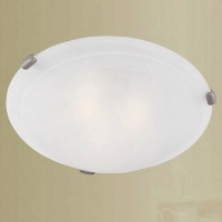 Livex 8010-91 Home Basics Ceiling Mount Light- Brushed Nickel