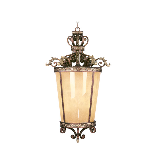 Livex 8549-64 Seville Foyer Light- Palacial Bronze With Gilded Accents