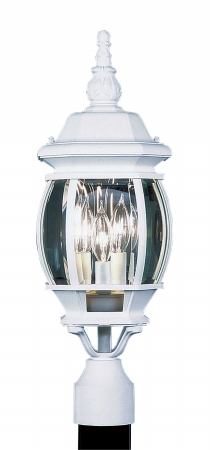 Livex 7526-03 Frontenac Exterior Lantern- White