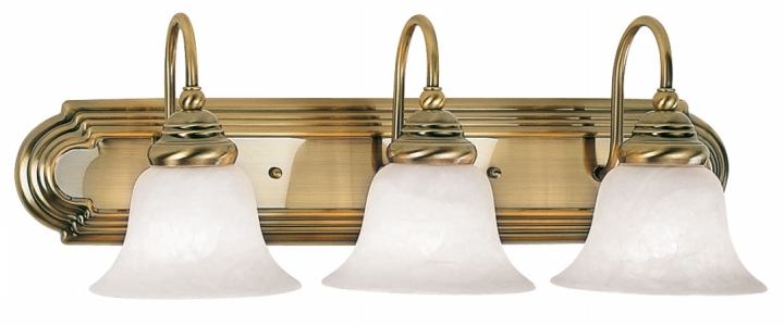 Livex 1003-01 Belmont Bath Light Fixture- Antique Brass