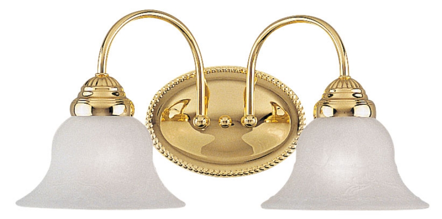Livex 1532-02 Edgemont Bath Light Fixture- Polished Brass