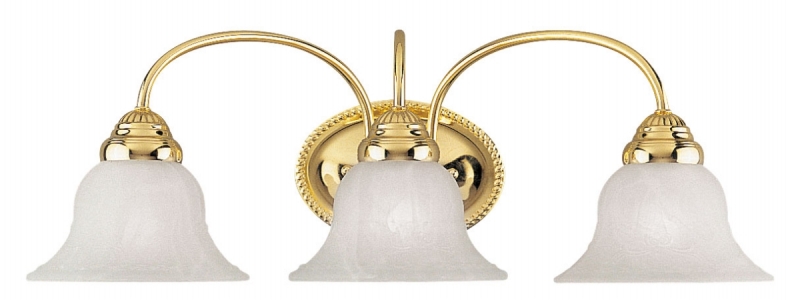 Livex 1533-02 Edgemont Bath Light Fixture- Polished Brass