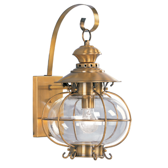 Livex 2222-22 Harbor Outdoor Light- Flemish Brass