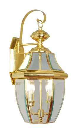 Livex 2251-02 Monterey Outdoor Light- Polished Brass