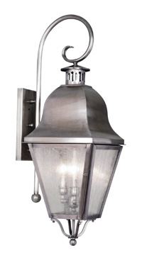 Livex 2555-29 Amwell Outdoor Light- Vintage Pewter