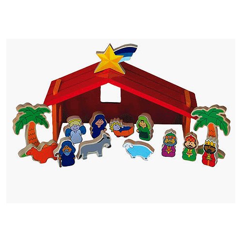 Learning Journey 664872 Nativity Wood Play Set