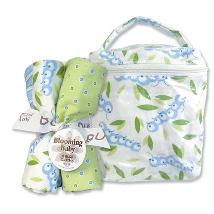 Trend-Lab 21107 Caterpillar Bottle Bag And Burp Cloth Set