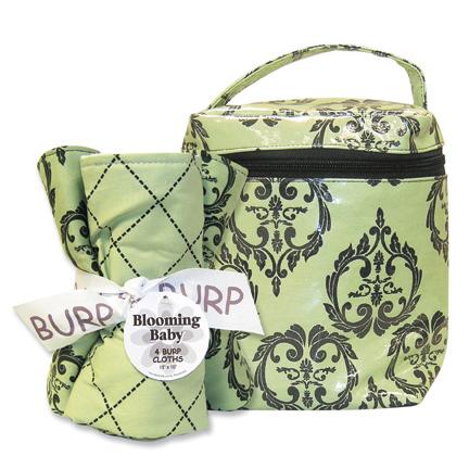 Trend-Lab 21109 Vintage Bottle Bag And Burp Cloth Set