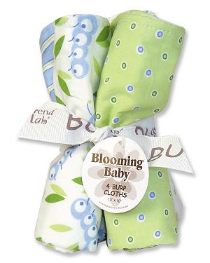 Trend-Lab 101281 Caterpillar Burp Cloths 4Pk