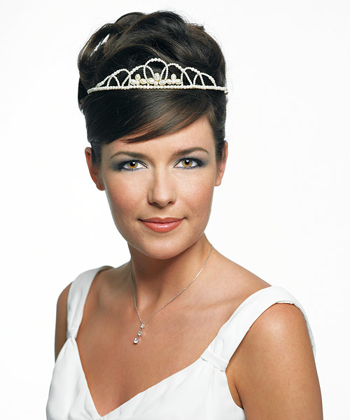 Weddingstar 2016 Loop Tiara- with Gold Wire and White Pearl