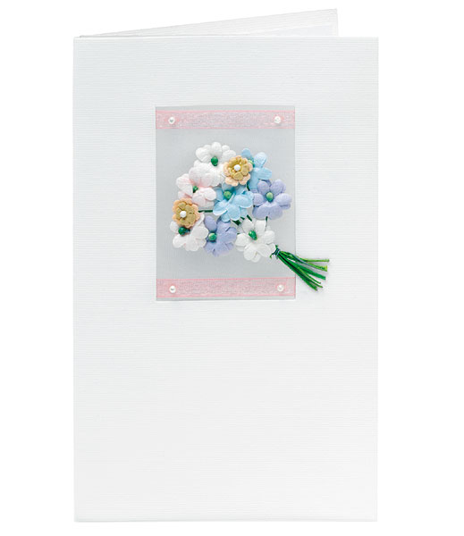 Weddingstar 8148 Three Dimensional Bouquet Handmade Greeting Card