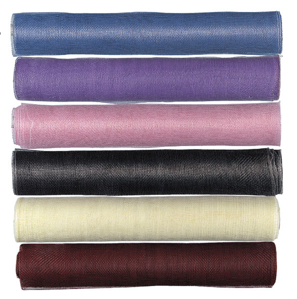 Weddingstar 404318 22 x 10 yards Sinamay Mesh Roll Blue