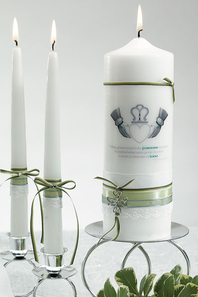 Weddingstar 1077 Celtic Charm Unity Pillar Candle
