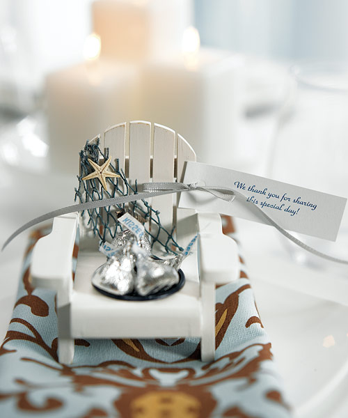 Weddingstar 8414 Wooden Deck Chair Candle Holders