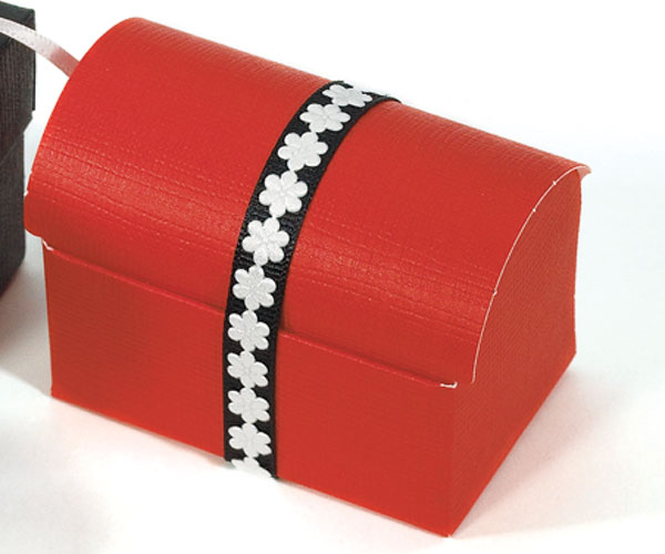 Weddingstar 6101 Seta Rosso- Passion Red Favor Boxes- Heart