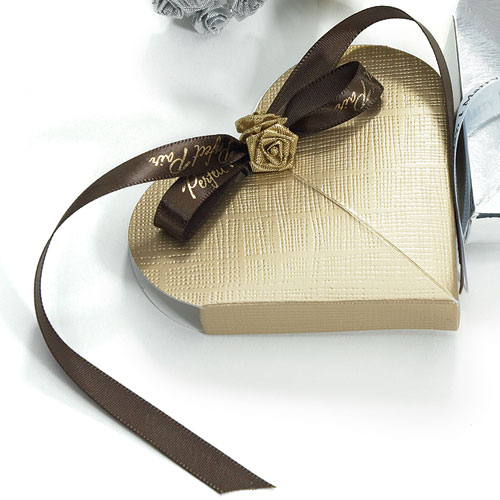 Weddingstar 6107 Seta Oro- Lustrous Gold Favor Boxes- Chest