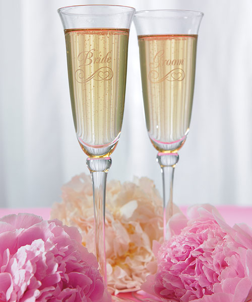 Weddingstar 882207 Gift Boxed Refined Etched Flute Bridesmaid Inscription