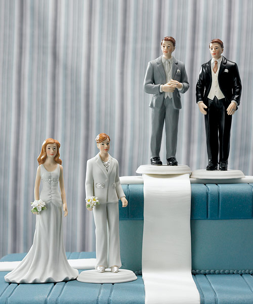 Weddingstar 8453 Fashionable Groom in Grey Tux Cake Topper Groom Only