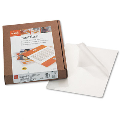 GBC Quartet 3200586 HeatSeal Laminating Pouches 3mm 81/4 x 111/4 100/Box