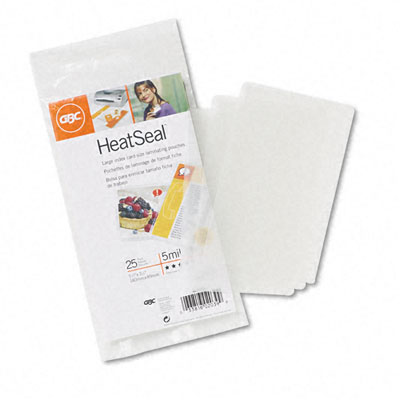 3202002 Heatseal Laminating Pouches 5mm 5-1/2 X 3-1/2 25 Pack