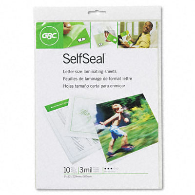 3747308 Selfseal Clear Laminating Pouches 3mm 9 X 12 10 Pack