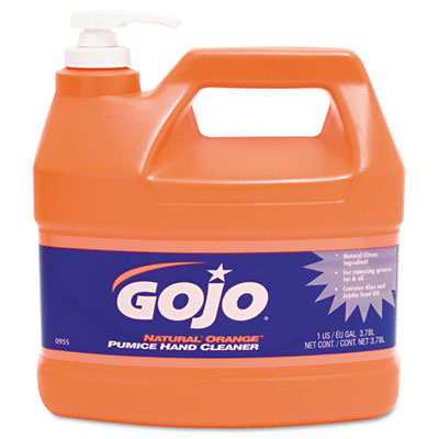 095504ea Natural Orange Pumice Hand Cleaner Unscented Liquid 1gal Pump