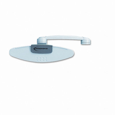 Innovera 59002 Monitor Mount Swing Arm Clip Copyholder 10-Sheet Capacity Charcoal/Light Gray