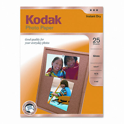 Kodak 1912369 Glossy Photo Paper 8-1/2 x 11 25 Sheets per Pack