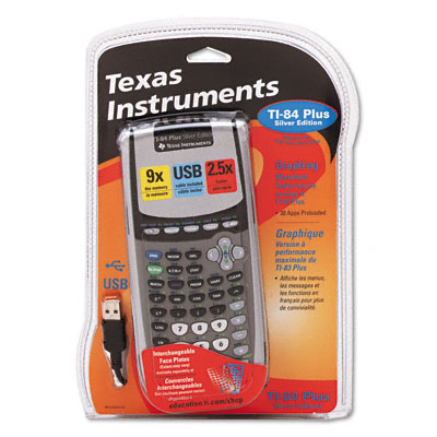 Texas Instruments TI84PLUSSE TI-84 Plus Silver Edition Graphing Calculator- 10-Digit Lcd
