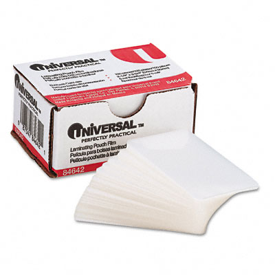Universal 84642 Clear Laminating Pouches 5mm 2-3/16 X 3-11/16 100/box