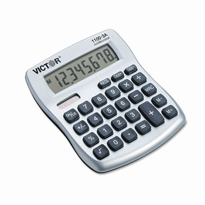 1100-3a Antimicrobial Compact Desktop Calculator Eight-digit Lcd