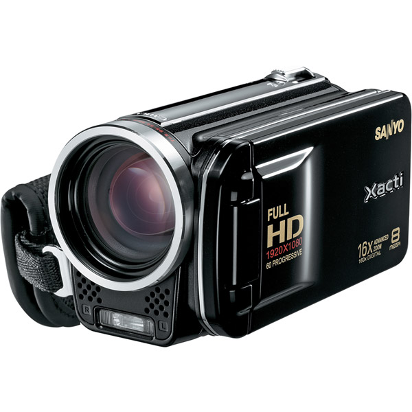 dbl34770 Sanyo Xacti VPC FH1BK HD 1080p Flash Memory Camcorder w/