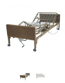 Drive Medical 15033BV-FR Ultra Light Full Electric Bed with Full Length Side Rails 1 per Case