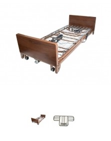 Drive Medical 15235BV-HR Ultra Light Plus Full Electric Low Bed with Half Rails 1 per Case